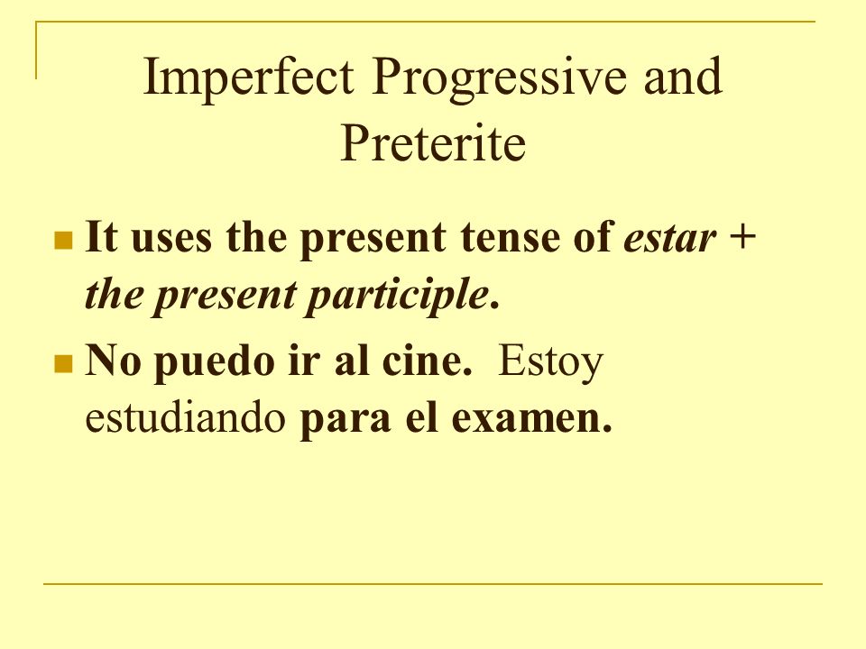 Imperfect progressive 2025 endings in spanish